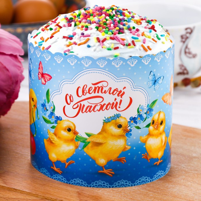 Ободок для кулича «Цыплята»