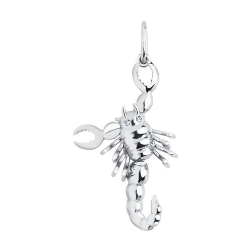 Подвеска из серебра с фианитами «Знак зодиака» | SOKOLOV