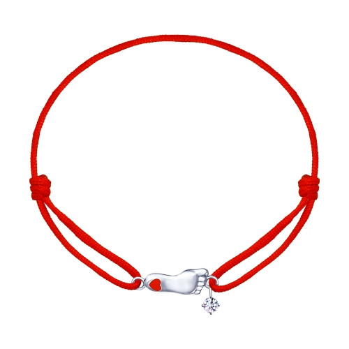 Браслет с фианитом «Пяточка» | SOKOLOV