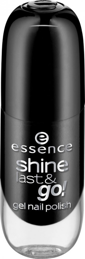 Лак для ногтей «Shine Last & Go!», оттенок 46 black is back | gel nail polish | Essence