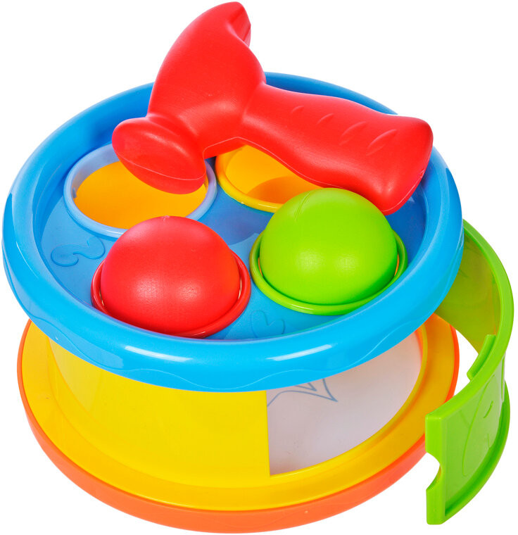 Игрушка-сортер развивающая «Бей в барабан» | Жирафики