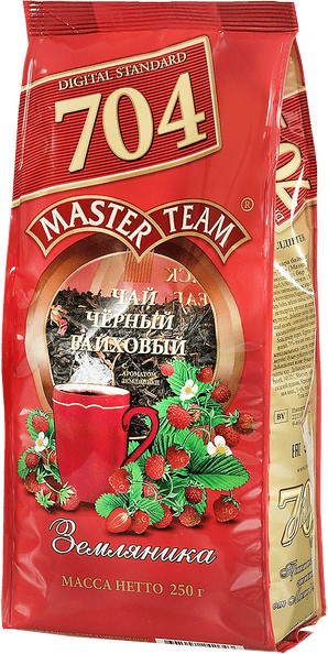 Чай листовой «Земляника» | Стандарт 704 | Master Team