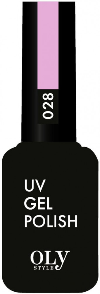 Гель-лак для ногтей, оттенок 028 Нежно-розовый | UV gel polish | Oly Style