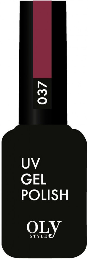 Гель-лак для ногтей, оттенок 037 Темно-малиновый | UV gel polish | Oly Style