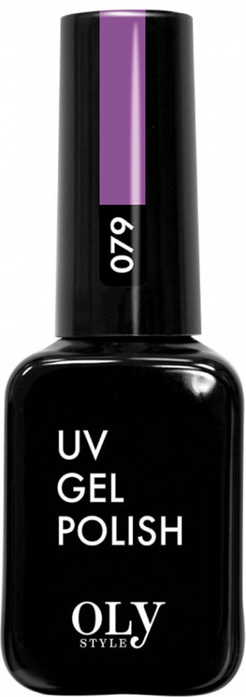Гель-лак для ногтей, оттенок 079 Глициния | UV gel polish | Oly Style
