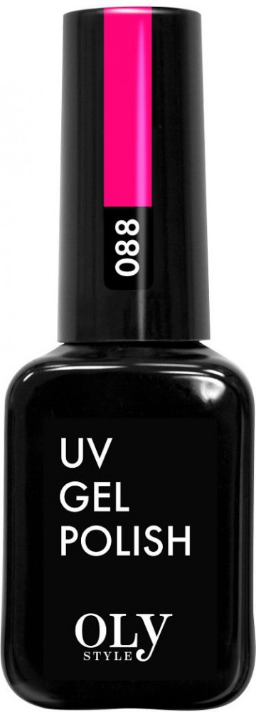 Гель-лак для ногтей, оттенок 088 Сочный розовый | UV gel polish | Oly Style