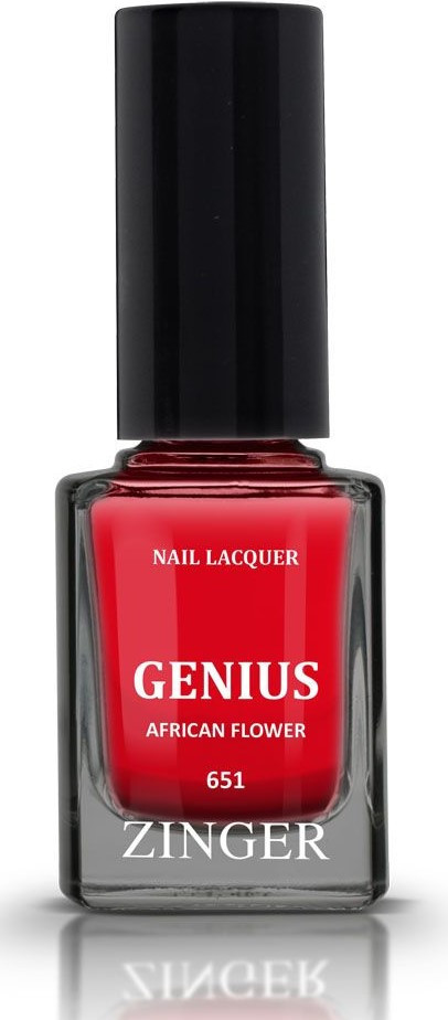 Лак для ногтей, оттенок 651 African flower | Genius | Zinger
