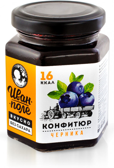 Конфитюр без сахара «Черника»