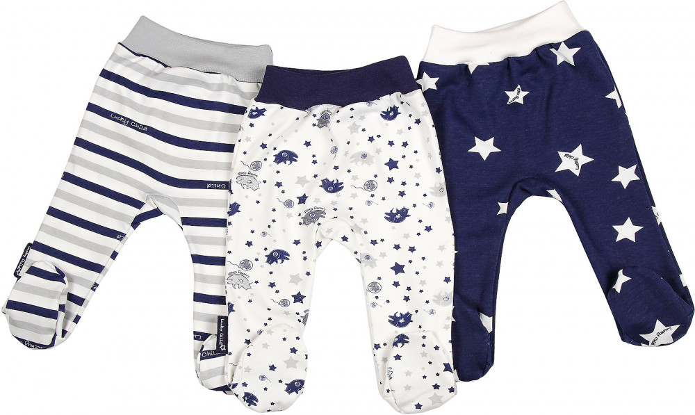 Ползунки для новорожденных (3 шт.) | Котики | Lucky Child