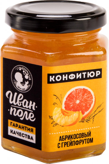 Конфитюр с сахаром «Абрикосовый с грейпфрутом»
