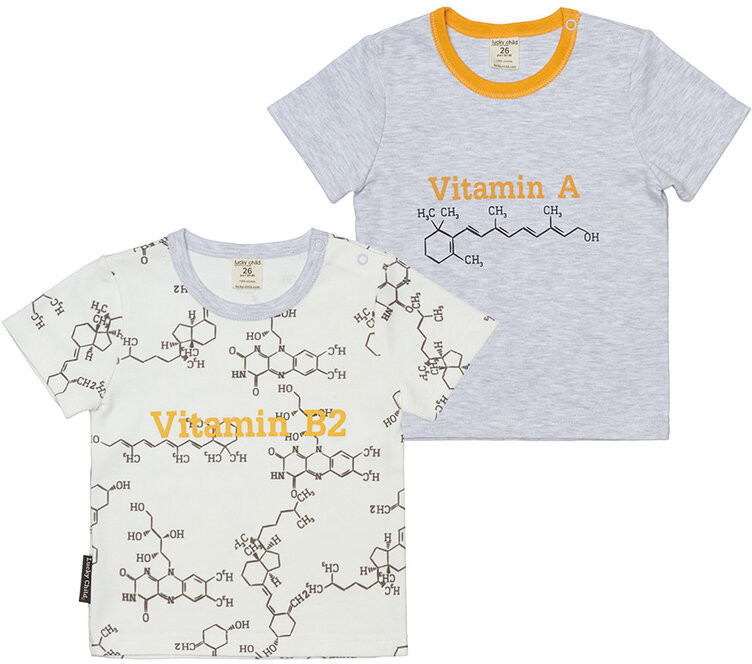 Комплект футболок для мальчиков (2 шт.) | Витамин | Lucky Child