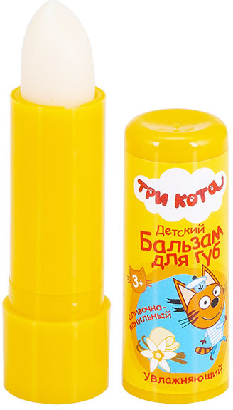 Бальзам для губ детский «Сливочно-ванильный» с экстрактом ромашки | Три кота | Галант Косметик