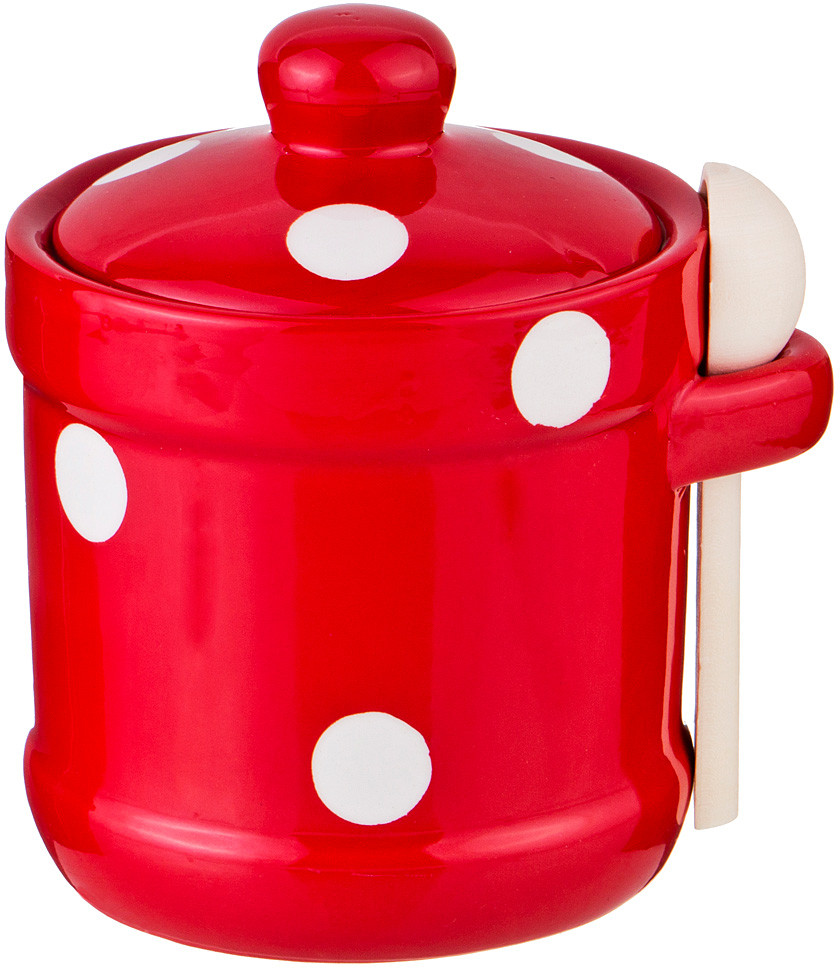 Сахарница с ложкой «Горошек» | Горошек | Agness