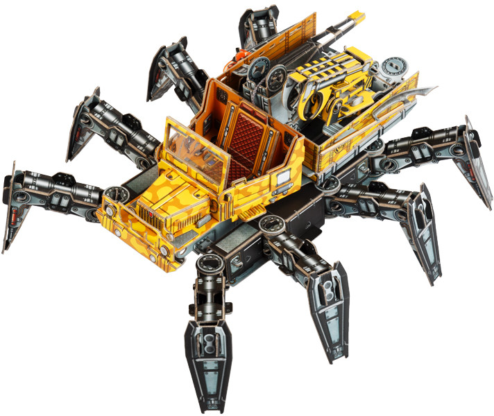 Модель сборная из картона «Октопус» | Игра без правил | Умная бумага