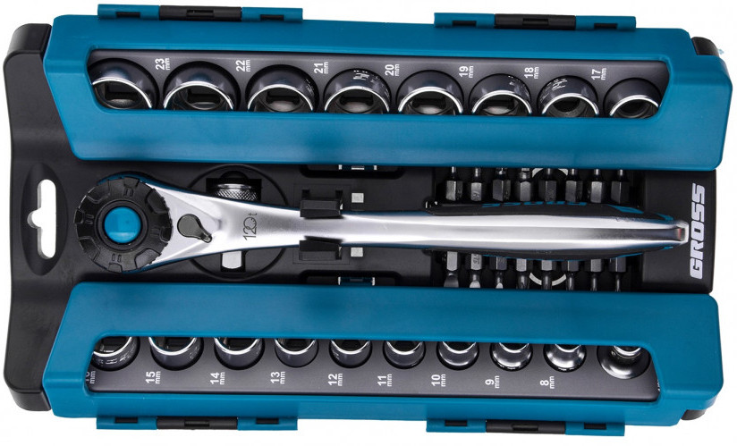 Набор головок торцевых с трещоткой | Gross