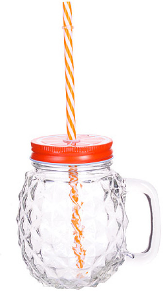 Банка с ручкой для смузи | Loraine