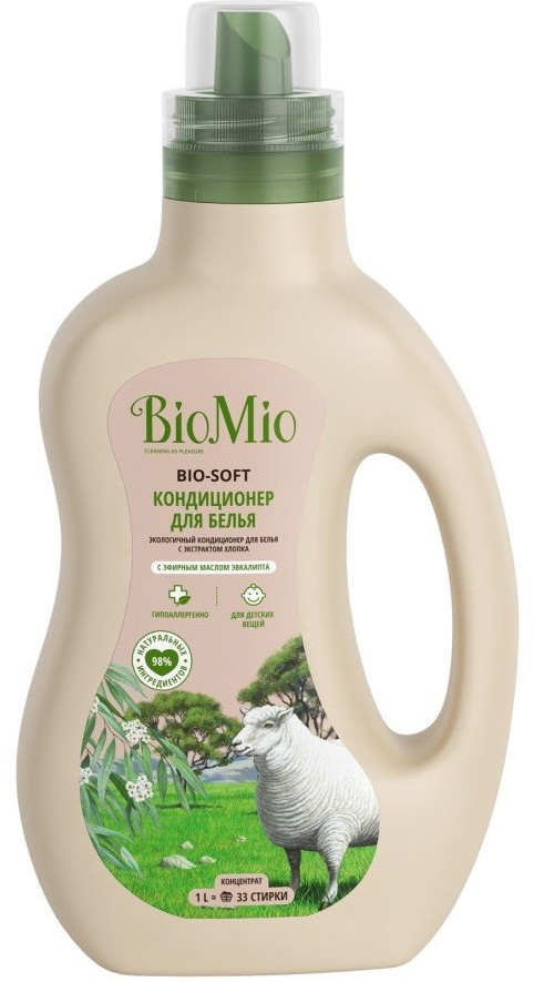 Кондиционер для белья с эфирным маслом эвкалипта | Bio-Soft | BioMio