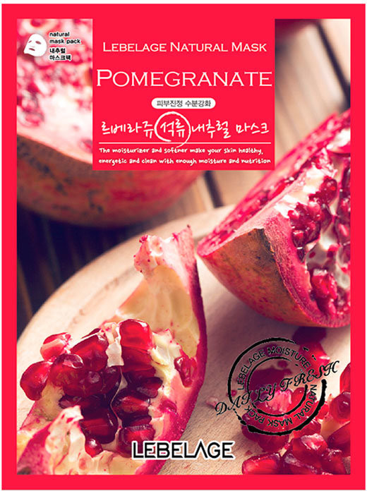 Маска для лица тканевая с экстрактом граната | Lebelage
