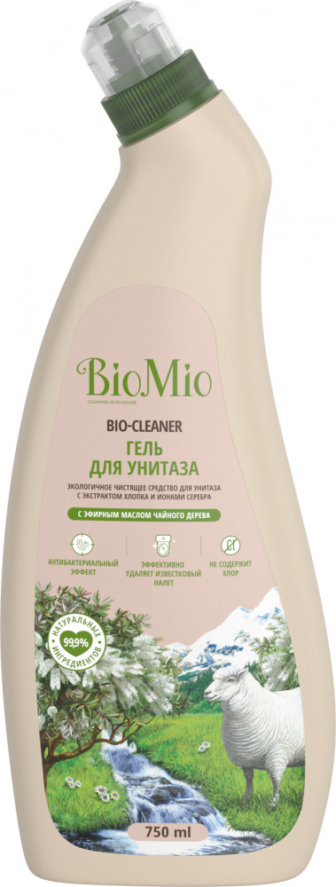 Средство чистящее для мытья унитаза с эфирным маслом чайного дерева | Bio-Cleaner | BioMio