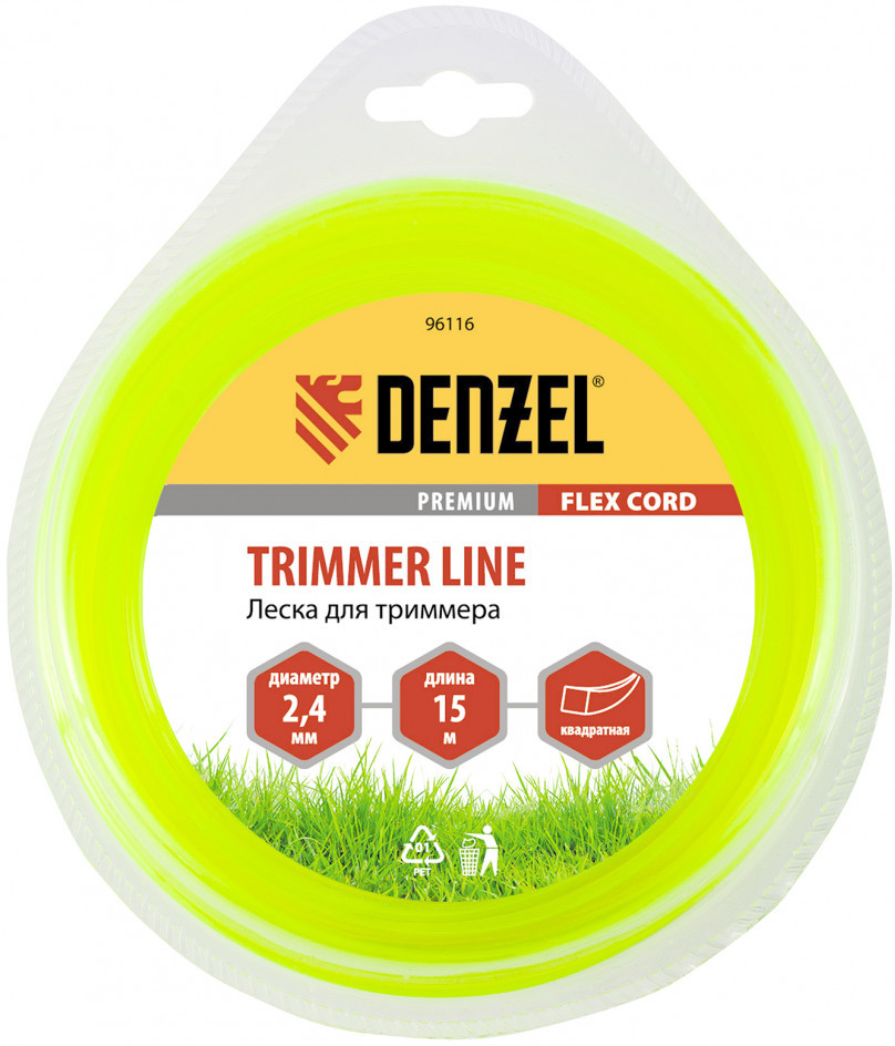 Леска для триммера (квадрат) | Denzel