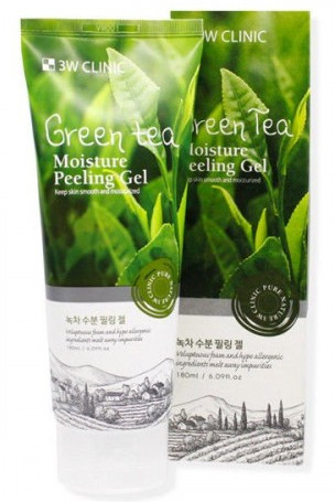 Пилинг-гель увлажняющий с экстрактом зеленого чая | 3W CLINIC