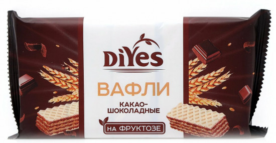 Вафли на фруктозе какао-шоколадные