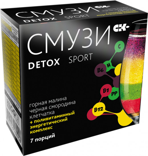 Смузи Sport со вкусом малины и черной смородины