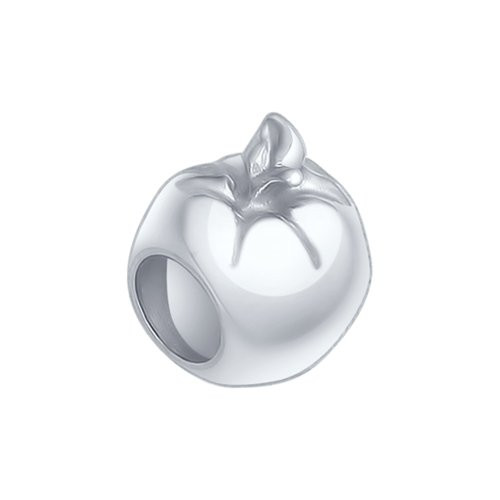 Подвеска-шарм из серебра «Яблоко» | SOKOLOV