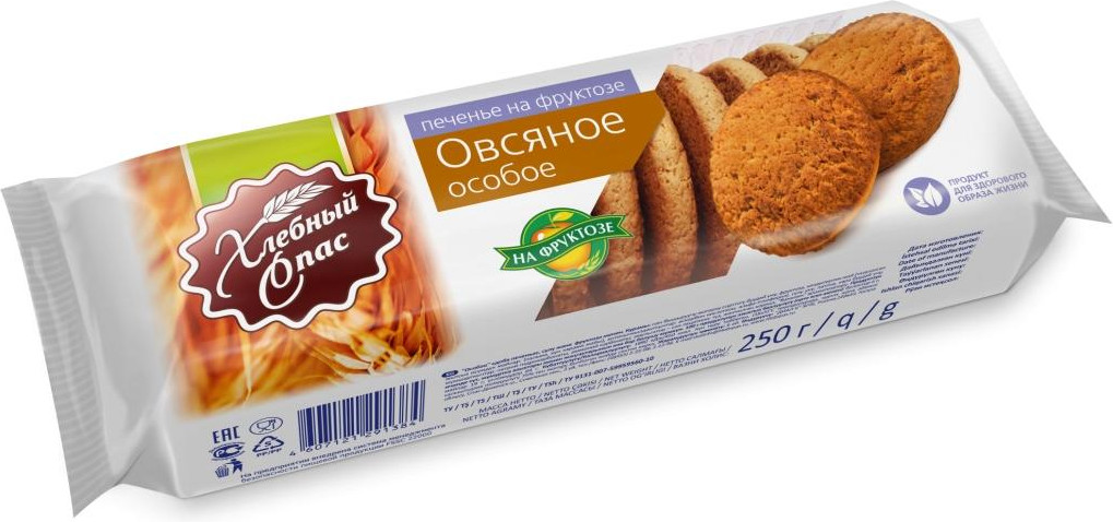 Печенье овсяное c фруктозой «Особое» | Хлебный Спас