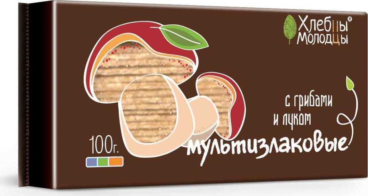 Хлебцы мультизлаковые грибы с луком | Мультизлаковые | Хлебцы-Молодцы