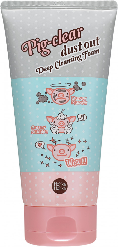 Пенка для глубокого очищения лица с коллагеном | Pig-clear | Holika Holika