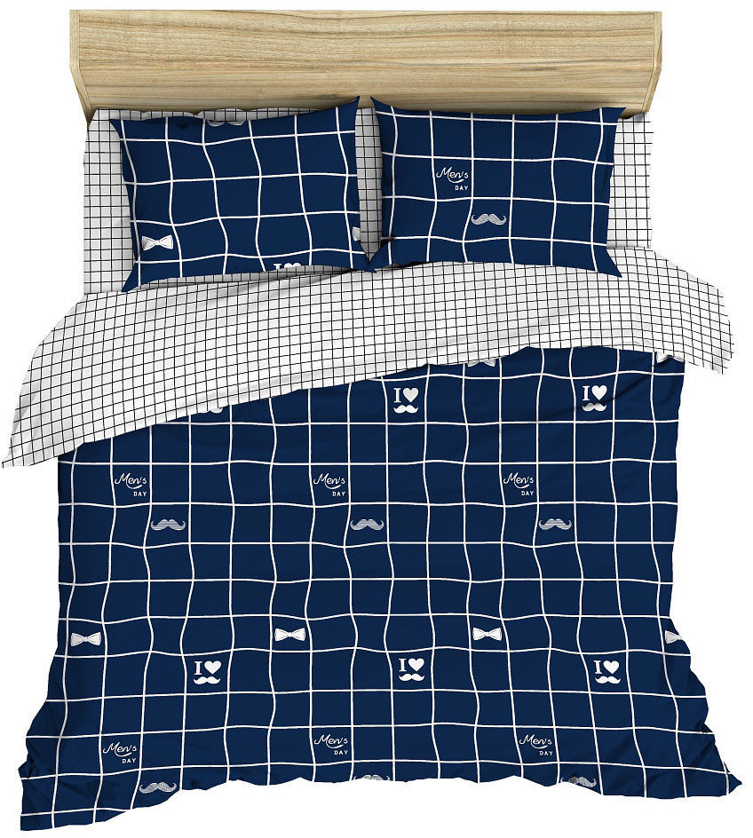 Комплект постельного белья (арт. 389, евро, поплин, 2 наволочки 70×70) | Городские джунгли | Василиса