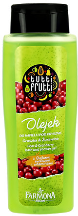 Гель-масло для душа и ванны «Груша и клюква» | Tutti Frutti | Farmona