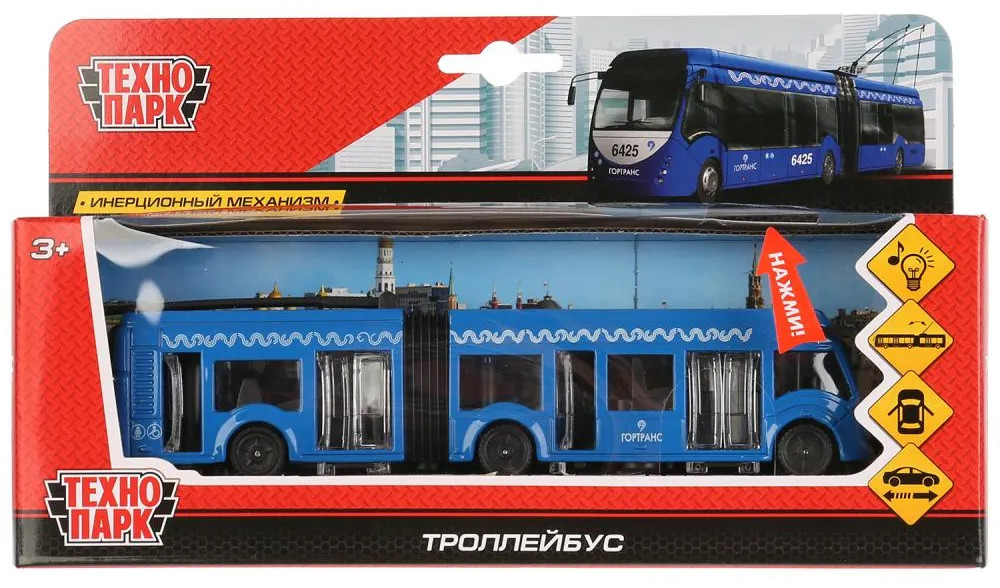 Машина инерционная «Троллейбус» | Технопарк