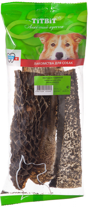 Желудок говяжий для собак | Лакомый кусочек | TiTBiT
