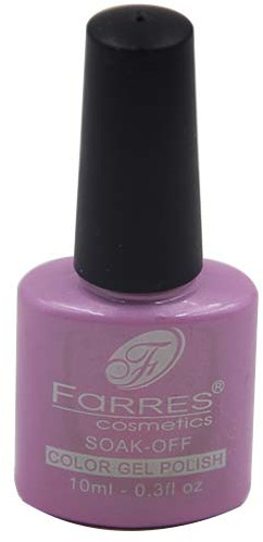 Гель-лак для ногтей, оттенок 044 Розово-фиолетовый перламутровый | Color Gel Polish | Farres