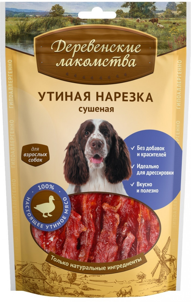 Утиная нарезка сушеная для собак | Деревенские лакомства
