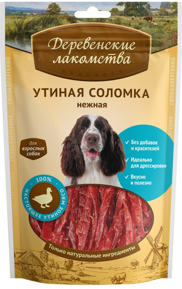 Утиная соломка нежная для собак | Деревенские лакомства