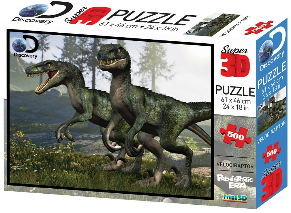 3D пазл «Велоцирапторы» | Discovery | Prime 3D