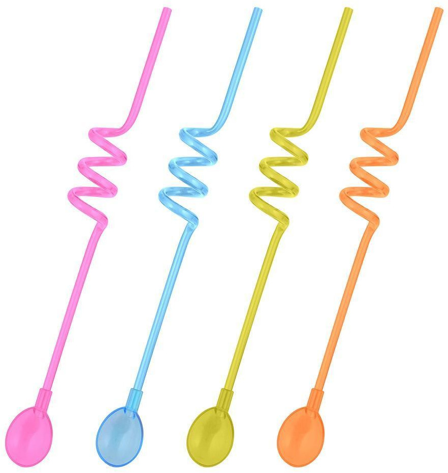 Трубочки для коктейля с ложечкой «Фуршет» | Мультидом Трейдинг