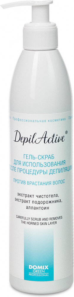 Гель-скраб для использования после процедуры депиляции | DepilActive | Domix Green Professional