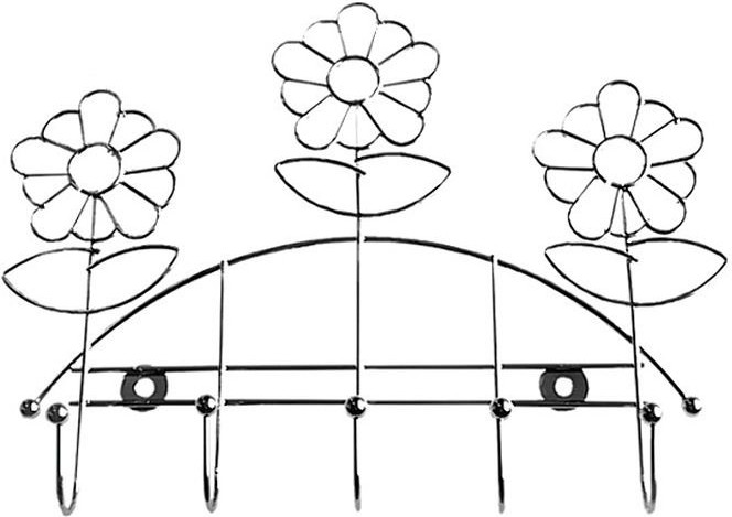 Планка с 5-ю крючками «Ромашка» | Ромашка | Мультидом Трейдинг