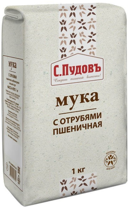 Мука пшеничная с отрубями | С.Пудовъ