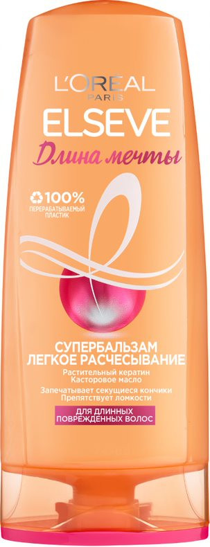 Супербальзам легкое расчесывание «Длина Мечты» для длинных поврежденных волос | Elseve