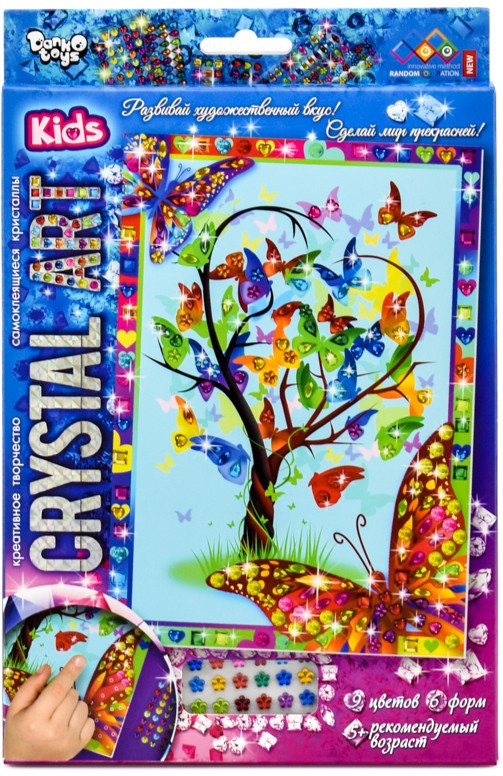 Набор для создания мозаики «Бабочки» | Crystal Art | Danko Toys