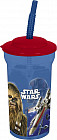 Стакан с соломинкой и крышкой «Звёздные войны»