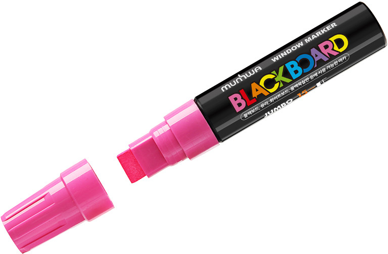 Маркер меловой «Black Board Jumbo» | Chalk Marker | MunHwa