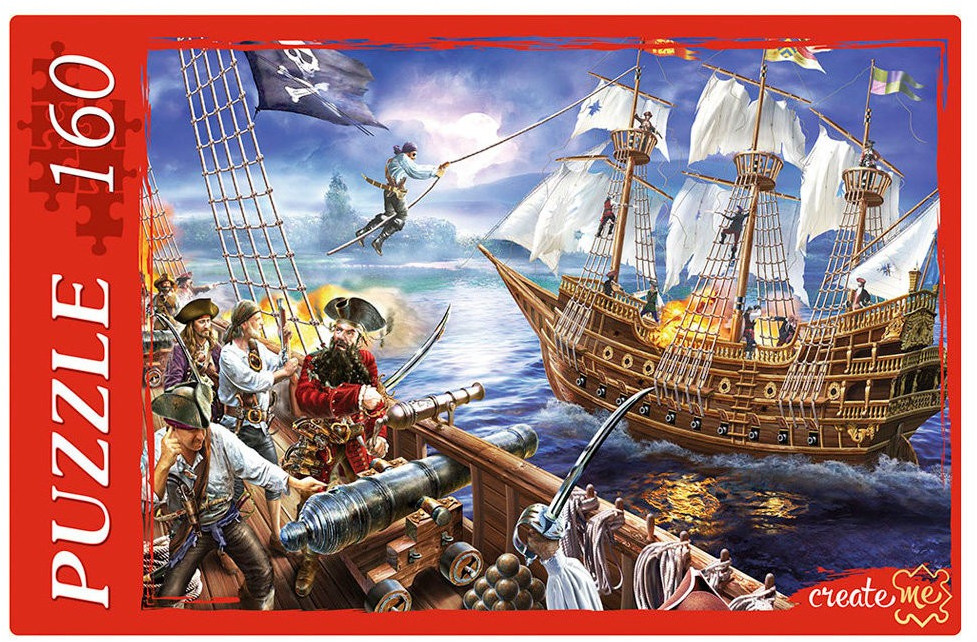 Пазл «Нападение пиратов» | Create me | Рыжий кот