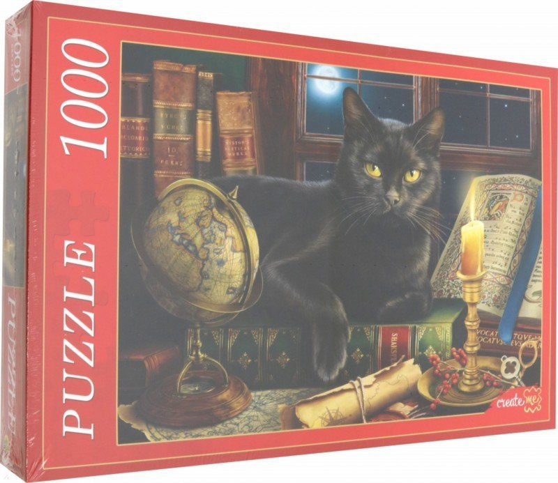 Пазл «Черный кот» | Create me | Рыжий кот