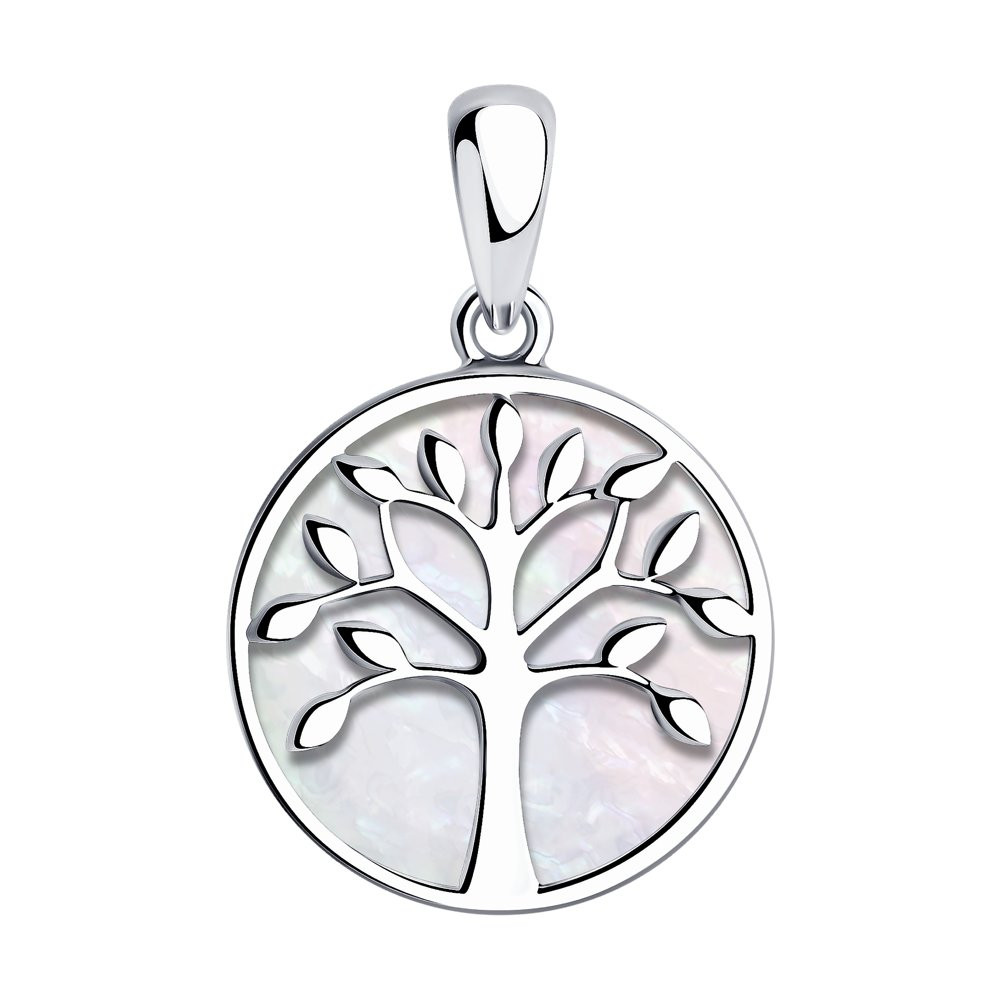 Подвеска из серебра с перламутром | SOKOLOV